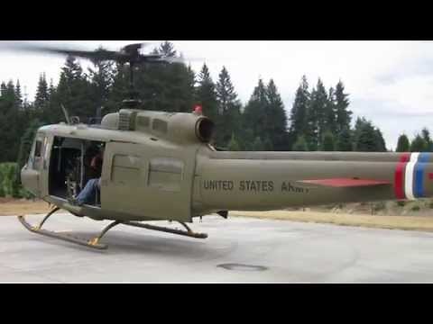 UH-1H Huey, Low-Level Approach and Landing.