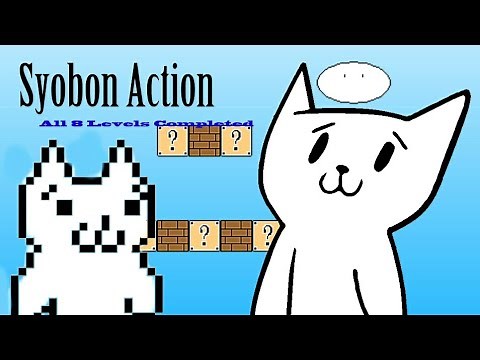 Syobon Action (Cat Mario) - All 8 Levels Completed !!! [Walkthrough]