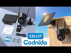 CODNIDA Security Camera 4G LTE & SOLAR PANEL | CELL2T - UNBOXING & SETUP
