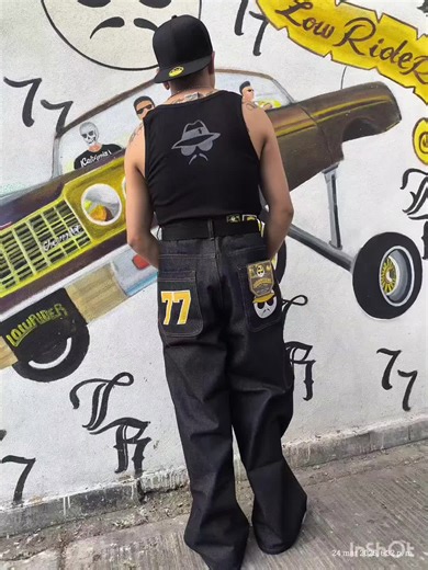 PANTALÓN BORDADO LOWRIDER, solo la mejor calidad 😎😎 #lowrider #ropachola #estilocholero #laraza