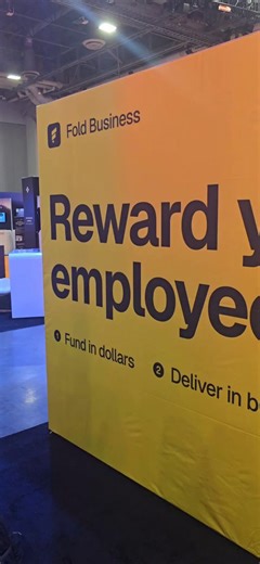 Fold Business booth is set upJoin @SteaknShake and @simpleminingio in setting up a Bitcoin Bonus program for your company@TheBitcoinConf #931 next to the Bitcoin Espresso Bar
