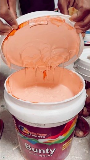 Satisfying ASMR Paint Mix: Perfecting the ON17 Shade of Acrylic Distemper