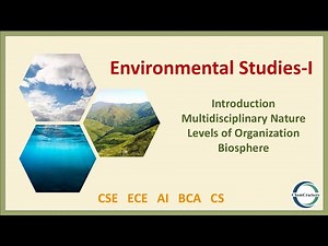 Environmental Studies: Definition, Scope, Importance, Multidisciplinary Nature, Ecosystem, Biosphere