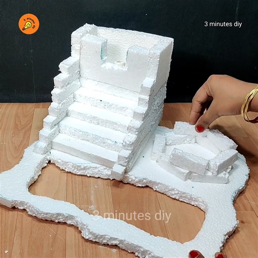 624K views · 4.7K reactions | "DIY Mini Waterfall Fountain | Thermocol Craft" | 3 minutes diy | Facebook