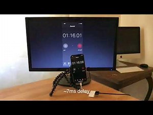 The latency of Apple's Lightning Digital AV Adapter
