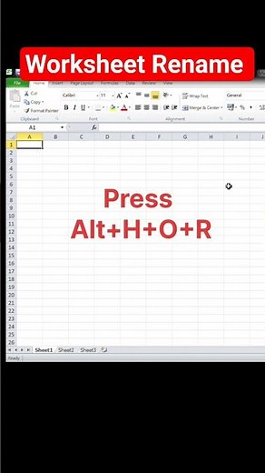 How to Rename Worksheet in Excel | Excel Tricks | #excel #windows