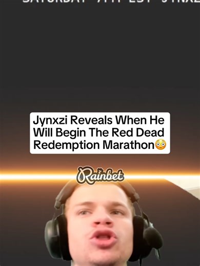 Jynxzi Reveals When He Will Begin The Red Dead Redemption Marathon😳 #jynxzi #jynxziclips #jynxzirage #jynxzifunnymoments #viralvideos #fyp #reddeadredemption2 @jynxziontwitch