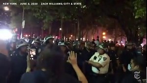 After Curfew, Police Arrest Dozens of Protesters in New York City