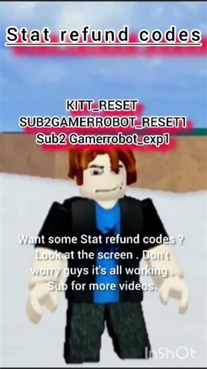 Stats refund codes l #blox fruits