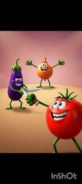 പച്ചക്കറികൾക്ക് ജീവൻ വെച്ചപ്പോൾ! അവസാനം സംഭവിച്ചത് 😲🥒 | Funny Vegetable Fight #shorts #viralshorts