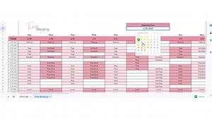 Time Blocking Template Google Sheet, Time Blocking Planner Excel Spreadsheet, Time Block Digital Planner, Editable Calendar Schedule Agenda - Etsy