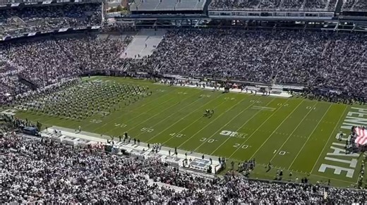 The Penn State Blue Band Official Drum Major Ellie Sheehan flip! She nailed it! #WeAre #PennState | 3WZ
