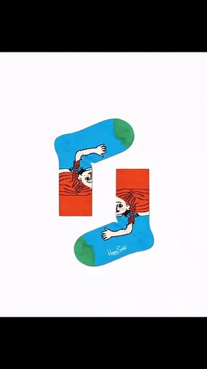 Look at these creative Pippi Longstocking socks! do you have any favorites?🌈🧦 . . . #happysocks #astridlindgren #pippilongstocking @astridlindgrenbutiken @happysocks | Pippi Longstocking