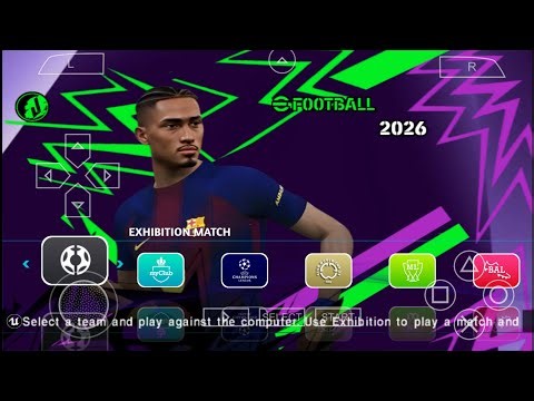 eFootball PES 2026 PPSSPP Android Offline PS5 Camera | Efootball 2026 PSP Full Update & 62+ Stadiums