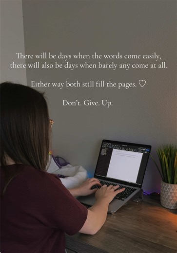2026 is all about showing up for our stories and for ourselves! It’s okay if you don’t hit your word count goal, there’s always tomorrow. ♡ #writingjourney #aspiringauthor #writertok #bookish #writer