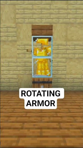 MINECRAFT Rotating Armor Stand 🤯 #minecraft #shorts
