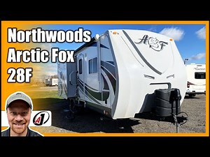 HEAVY DUTY Build!! 2017 Arctic Fox 28F Used Northwoods RV Travel Trailer Review (Sold!)