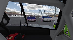 16K views · 100 reactions | An incredibly close photo finish at Las Vegas between Michael Vessenmeyer Jr and Brian Bogner - the 15 truck was awarded the win by a fraction.  | iRacing | Facebook