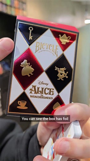 bicycle disney alice in wonderland playing cards #runitdecks