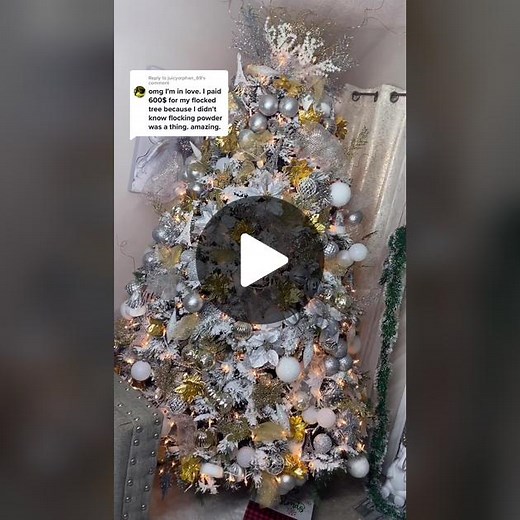 DIY Flocked Christmas Tree Decorating Guide