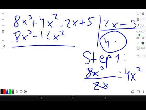 Dividing two polynomials (Short example)