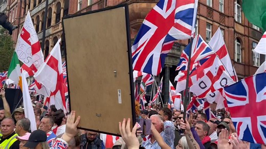 3 million protestors in London gather and chant “Charlie!” after death of Charlie Kirk this week Video credit: RISE Radio http://rseonline.org | RISE