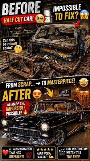 SCRAP → MASTERPIECE! 🔥 You Won’t Believe This Transformation#carrestoration#transformation