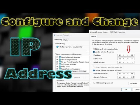 How to Configure and change IP Address in computer and Laptop
