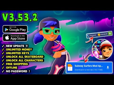 Subway Surfers Mod Menu v3.53.2 | Unlimited Money & Unlock All Characters
