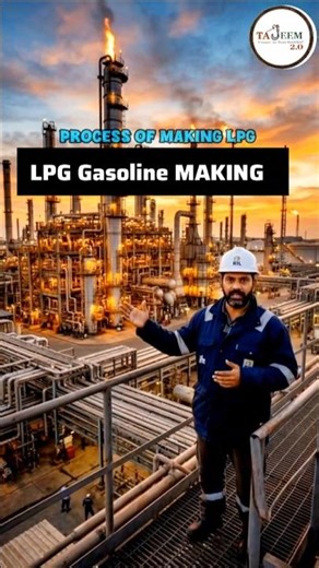 Process of Making LPG & Gasoline | Oil Refinery Explained 🔥 | #viralshort #lpg #shortsfeed #gktoday