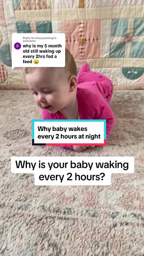 Replying to @missysweetyp Babies waking up every 1-2 hours is a very typical pattern after babies go through the 4 month sleep regression. . Your baby’s sleep is maturing and they are developing adult sleep cycles like we have (as opposed to newbrn sleep stages). . It is super common for babies to be reliant on a sleep association thas needed in order to fall back to sleep to start a new sleep cycle. . If you’re stuck during this phase and need help, thats exactly what I teach in my sleep progra