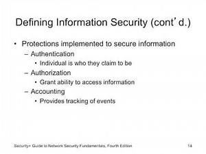 Principles for Information Security Chapter 1 part 1