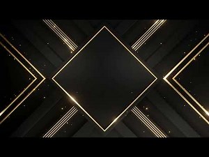 Abstract geometric black gold background
