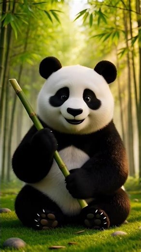 Superhero Panda – Peaceful Bamboo Guardian! 🐼✨ | Realistic 3D Pixar Style Animation