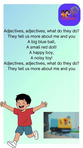Adjective Song for Kids | Describing Words Song | Easy Grammar Song