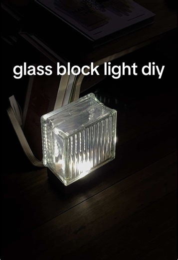 DIY Glass Block Lamp Project for Home Decor