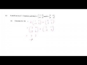 CSEC Maths - January 2016 Paper 2 Question 11 (Updated)