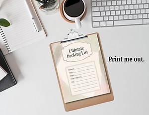 Ultimate Packing List - Etsy Canada