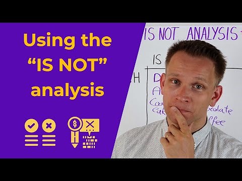Is - Is Not analysis needs that Is Not side too!