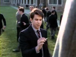 Young Jed meets Delores Landingham West Wing S2 E 22 Two Cathedrals