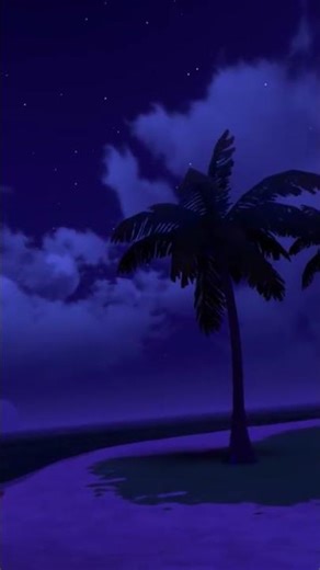 Beach at night - Coze Isle - VRChat
