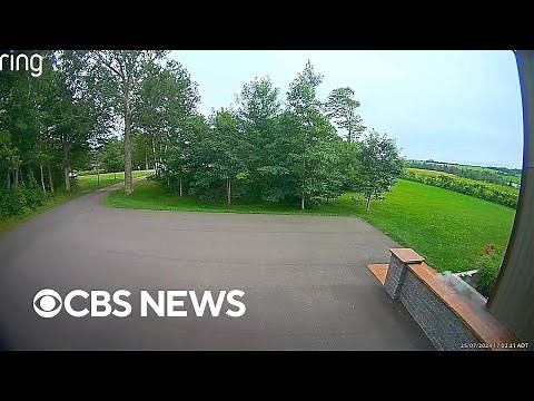 Meteorite crash landing captured on Ring doorbell