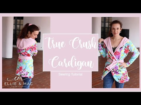 Sew Easy Trendy Cardigan Sewing Pattern - Fast Sewing Tutorial - Ellie and Mac