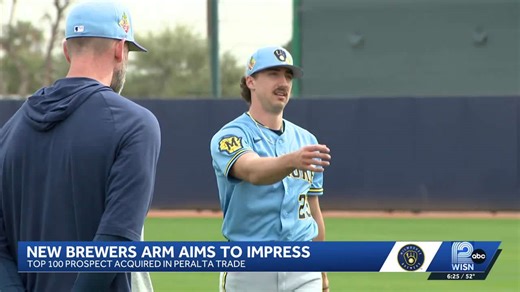 Brewers spring training is underway and pitcher Brandon Sproat is one new face to watch
