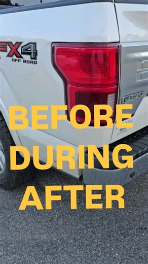 Before, during, After You see then before and you see them after Here is a peak at half a truck prewashed, washed and clayed. This thing had build up of every kind. Mildew. Bugs. Tar. Gum. Road paint. Sap. Paint transfer from contact. Red dirt. Dirt dirt. | Image Auto Lab | Facebook