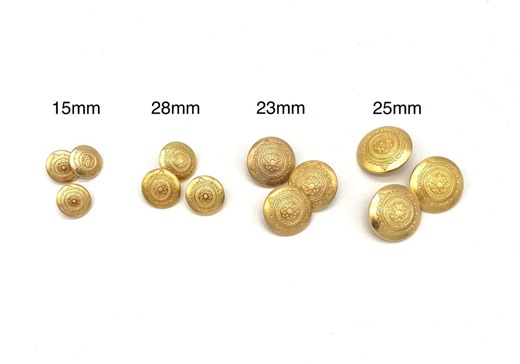 Vintage Art Deco Gold Metal Buttons: Italian Daisy Design - 6 Buttons - Etsy