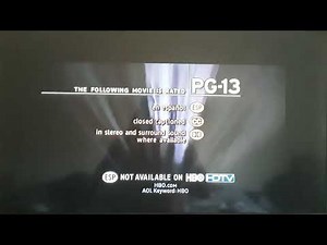 HBO Feature Presentation (2003) Rated PG-13