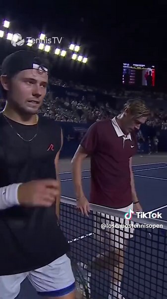 The championship point! 🔥 @Denis Shapovalov #LosCabosTennisOpen #TennisandSunsets #tiktokdeportes #Shapovalov