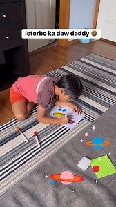 Istorbo ka daw daddy 😅 #drawing #solarsystem | Fely Reprima