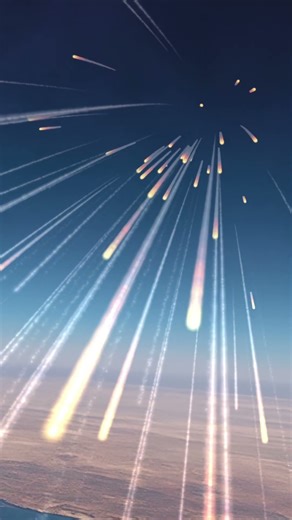 Meteors entering earth atmosphere #shorts
